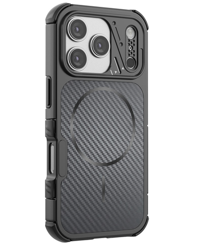 MagSafe Case for Apple iPhone 18 Pro / 17 Pro, OEM, Carbon and Corner Protection, Black