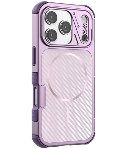 MagSafe Case for Apple iPhone 18 Pro / 17 Pro, OEM, Carbon and Corner Protection, Purple