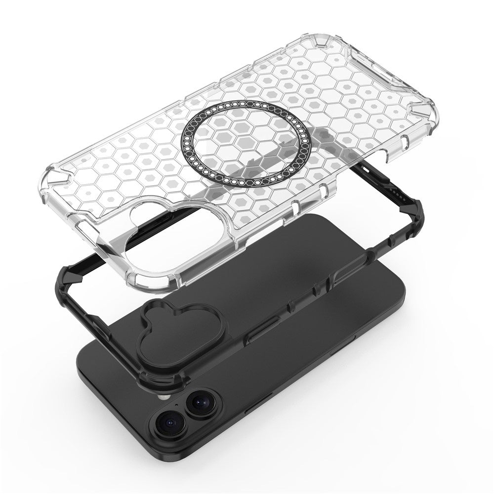 Θήκη MagSafe για Apple iPhone 16, Techsuit, HoneyComb Shield, Μπλε