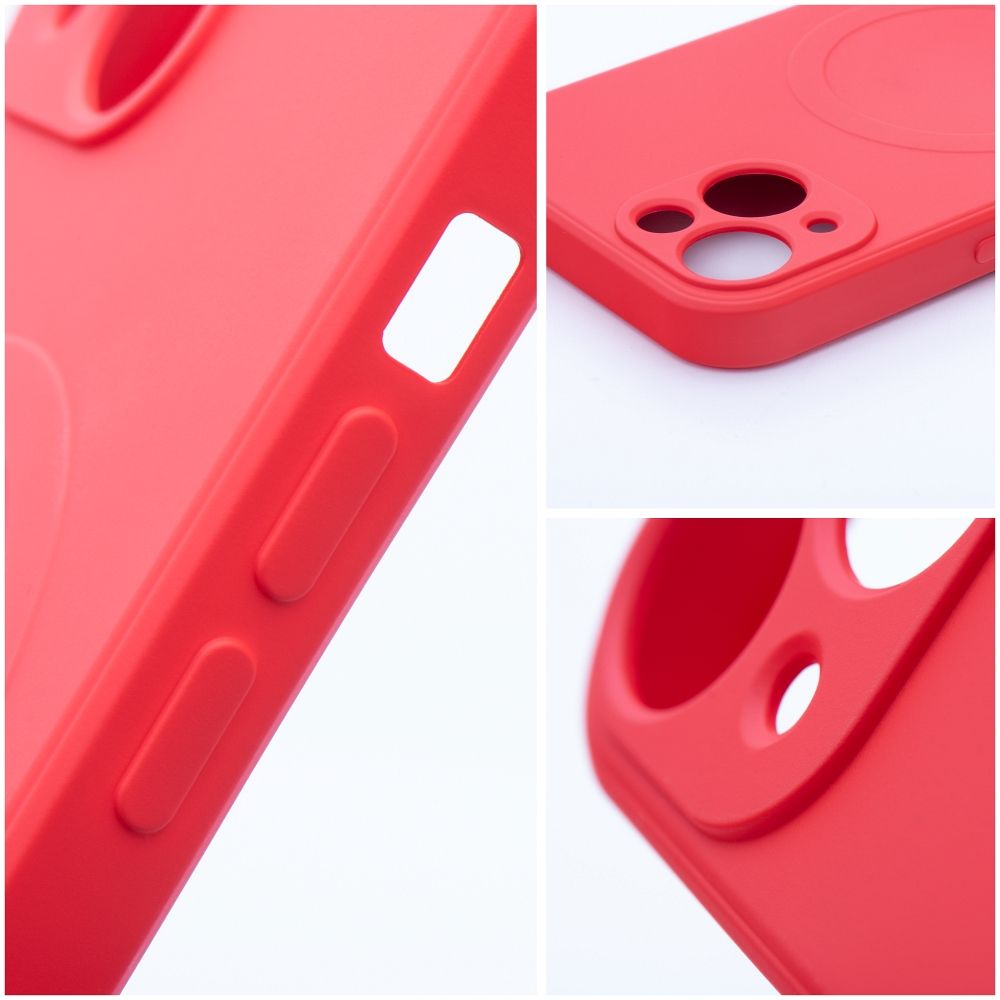 Θήκη MagSafe για Apple iPhone 17e / 16e, OEM, Silicone Mag, Κόκκινη
