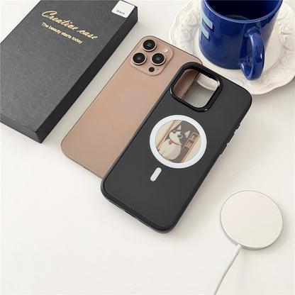 MagSafe Case for Apple iPhone 14 Pro Max, OEM, Round Screen Smart E-Ink, Black