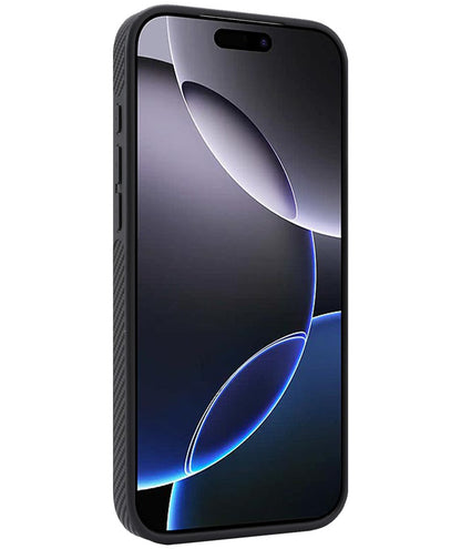 MagSafe Case for Apple iPhone 16 Pro Max, OEM, Carbon Metal Ring, Black
