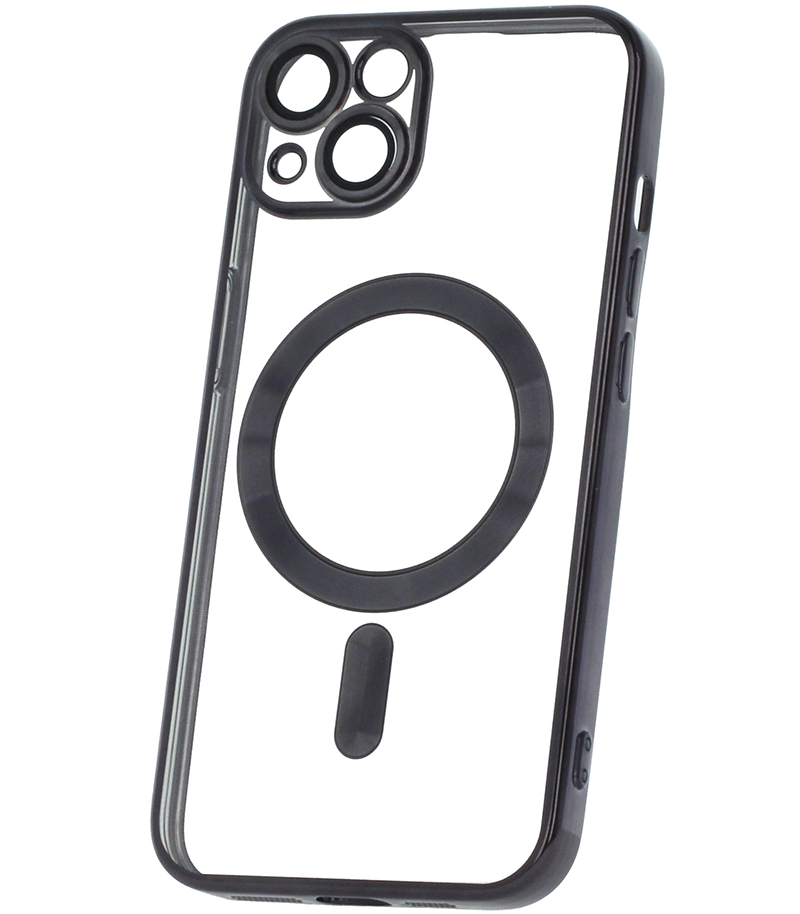 MagSafe Case for Apple iPhone 18 Pro / 17 Pro, OEM, Color Chrome Mag, Black