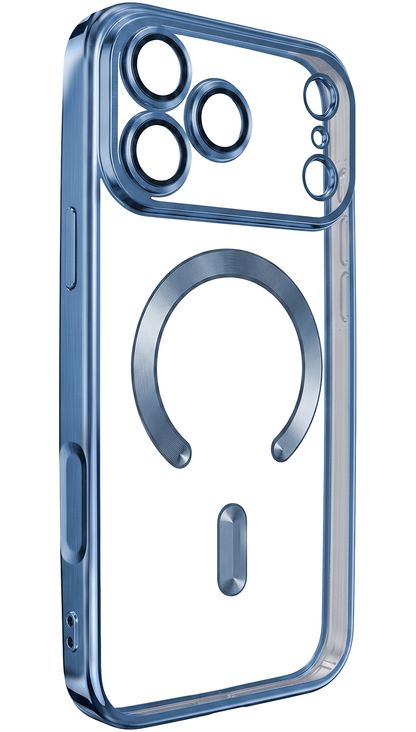 Θήκη MagSafe για Apple iPhone 18 Pro Max / 17 Pro Max, OEM, Χρώμα Chrome Mag, Μπλε