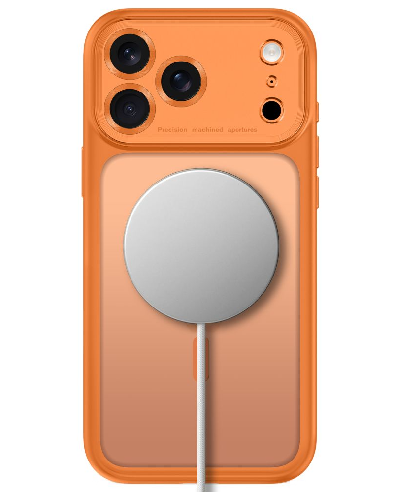 Θήκη MagSafe για Apple iPhone 18 Pro Max / 17 Pro Max, Tech-Protect, MagPeak CC, Πορτοκαλί Ματ