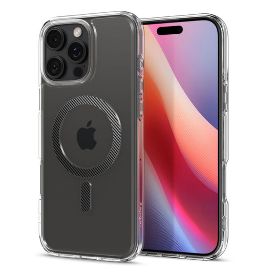 MagSafe Case for Apple iPhone 16 Pro, Spigen, Ultra Hybrid Carbon, Gray ACS08131