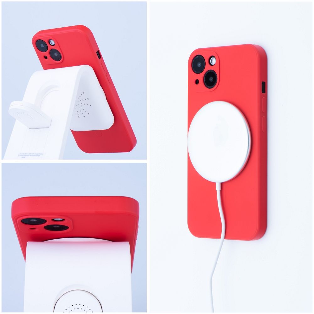 Θήκη MagSafe για Apple iPhone 17e / 16e, OEM, Silicone Mag, Κόκκινη