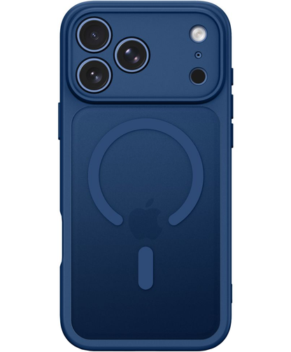 MagSafe Case for Apple iPhone 18 Pro / 17 Pro, Tech-Protect, BasicMag, Matte Navy Blue