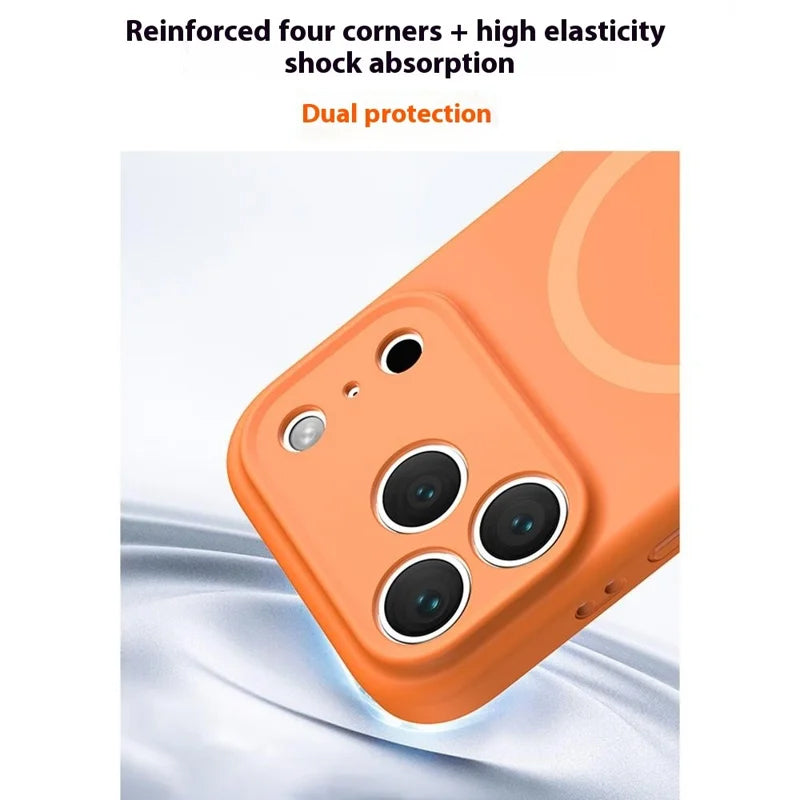 MagSafe Case for Apple iPhone 17 Pro, OEM, Liquid Silicone, Black