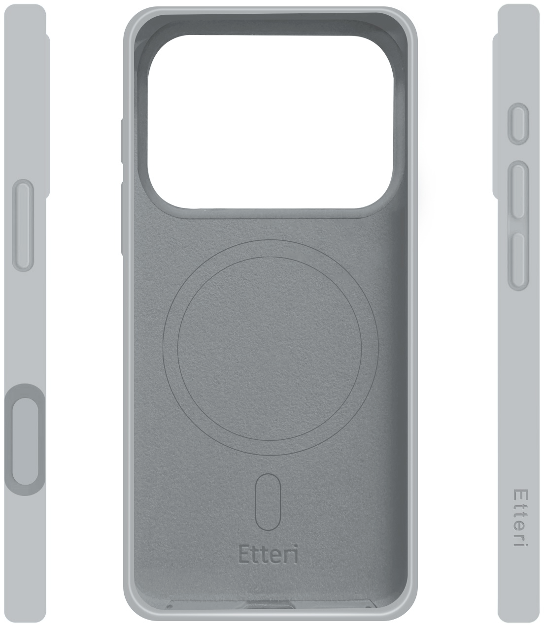 Θήκη MagSafe για Apple iPhone 18 Pro Max / 17 Pro Max, Etteri, Silicone Mag, Γκρι