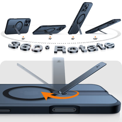 Θήκη MagSafe για Apple iPhone 16 Pro, Torras, Pstand Spin, Μαύρη
