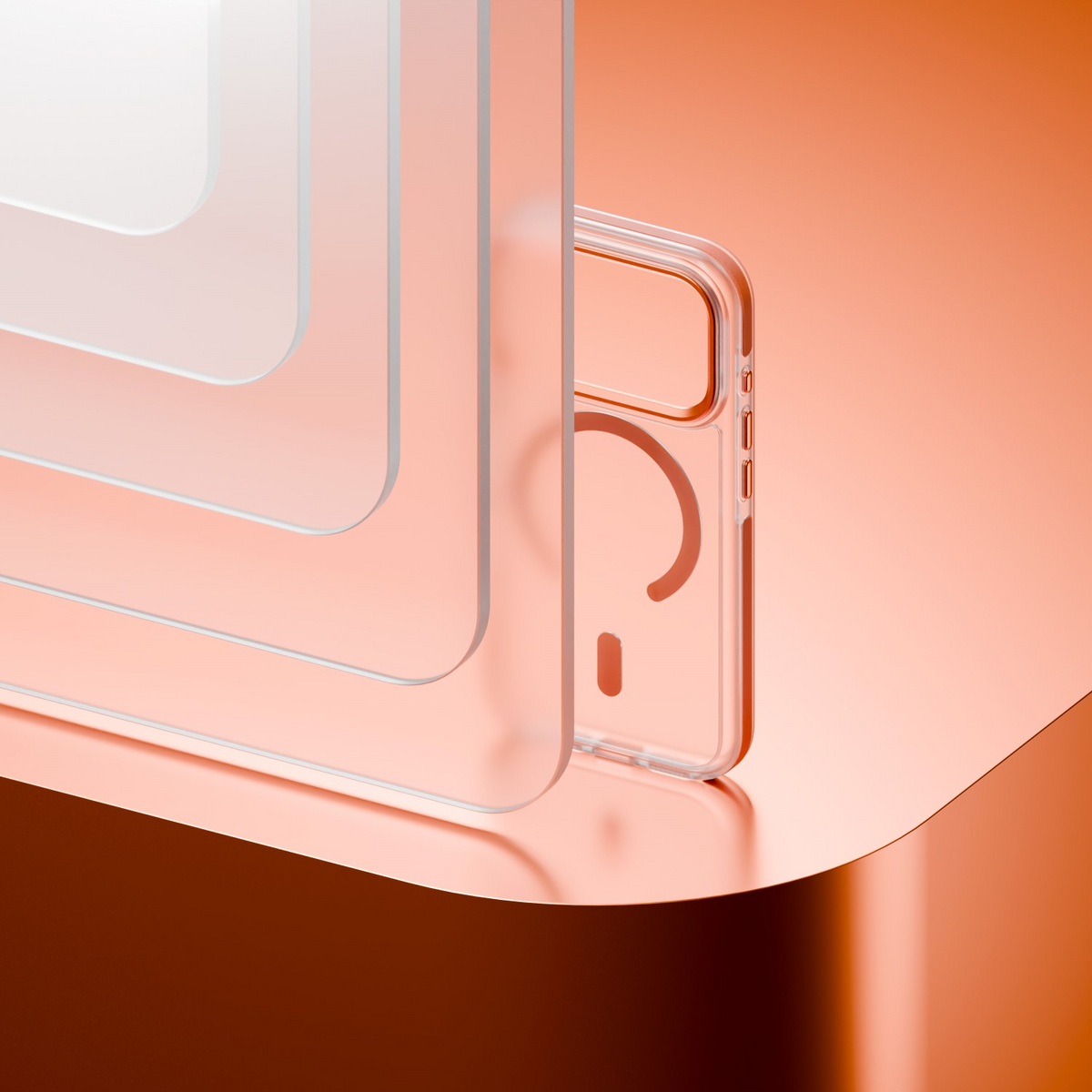 Θήκη MagSafe για Apple iPhone 18 Pro / 17 Pro, Etteri, Icy Mag, Πορτοκαλί