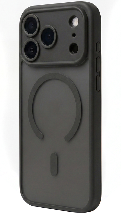 Θήκη MagSafe για Apple iPhone 18 Pro / 17 Pro, OEM, Mag Matt Big Hole, Μαύρη