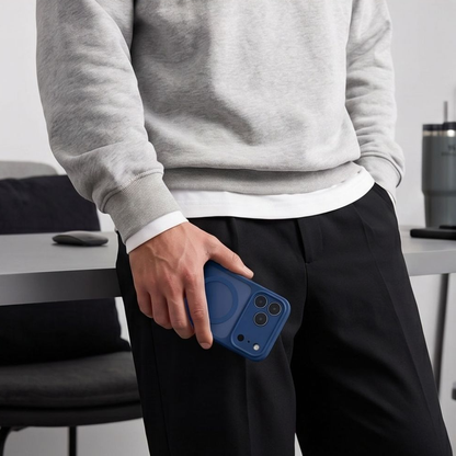 Θήκη MagSafe για Apple iPhone 18 Pro Max / 17 Pro Max, Tech-Protect, BasicMag, Ματ Σκούρο Μπλε