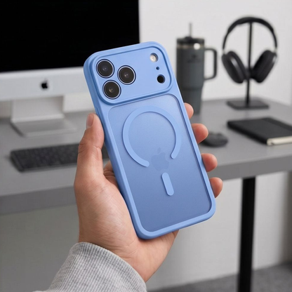 MagSafe Case for Apple iPhone 18 Pro / 17 Pro, Tech-Protect, BasicMag, Matte Blue