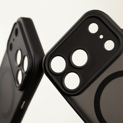 Θήκη MagSafe για Apple iPhone 18 Pro / 17 Pro, OEM, Mag Matt Big Hole, Μαύρη