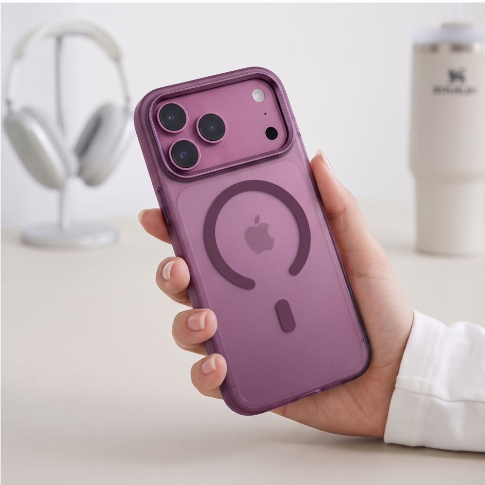 Θήκη MagSafe για Apple iPhone 18 Pro / 17 Pro, Tech-Protect, MagZero, Βυσσινί Ματ