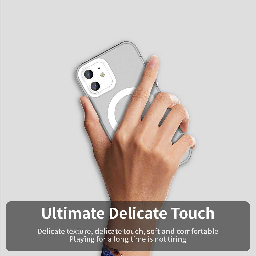Θήκη MagSafe για Apple iPhone 12 / 12 Pro, Techsuit, CandyCase, Λευκή