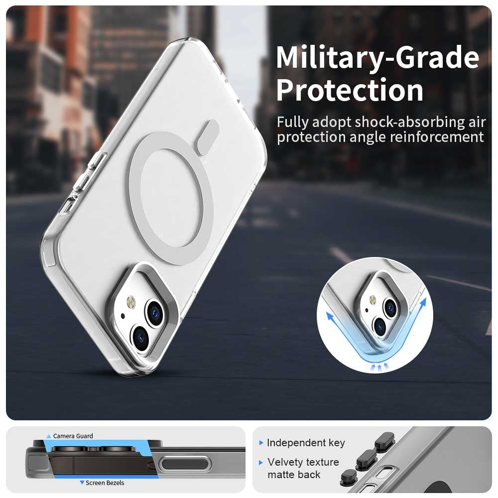 Θήκη MagSafe για Apple iPhone 12 / 12 Pro, Techsuit, CandyCase, Λευκή