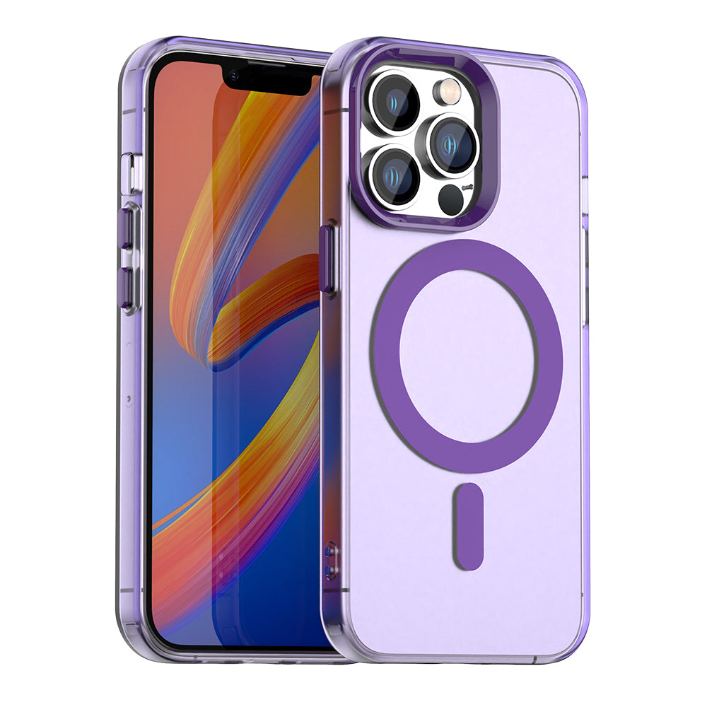 MagSafe Case for Apple iPhone 12 Pro Max, Techsuit, CandyCase, Purple