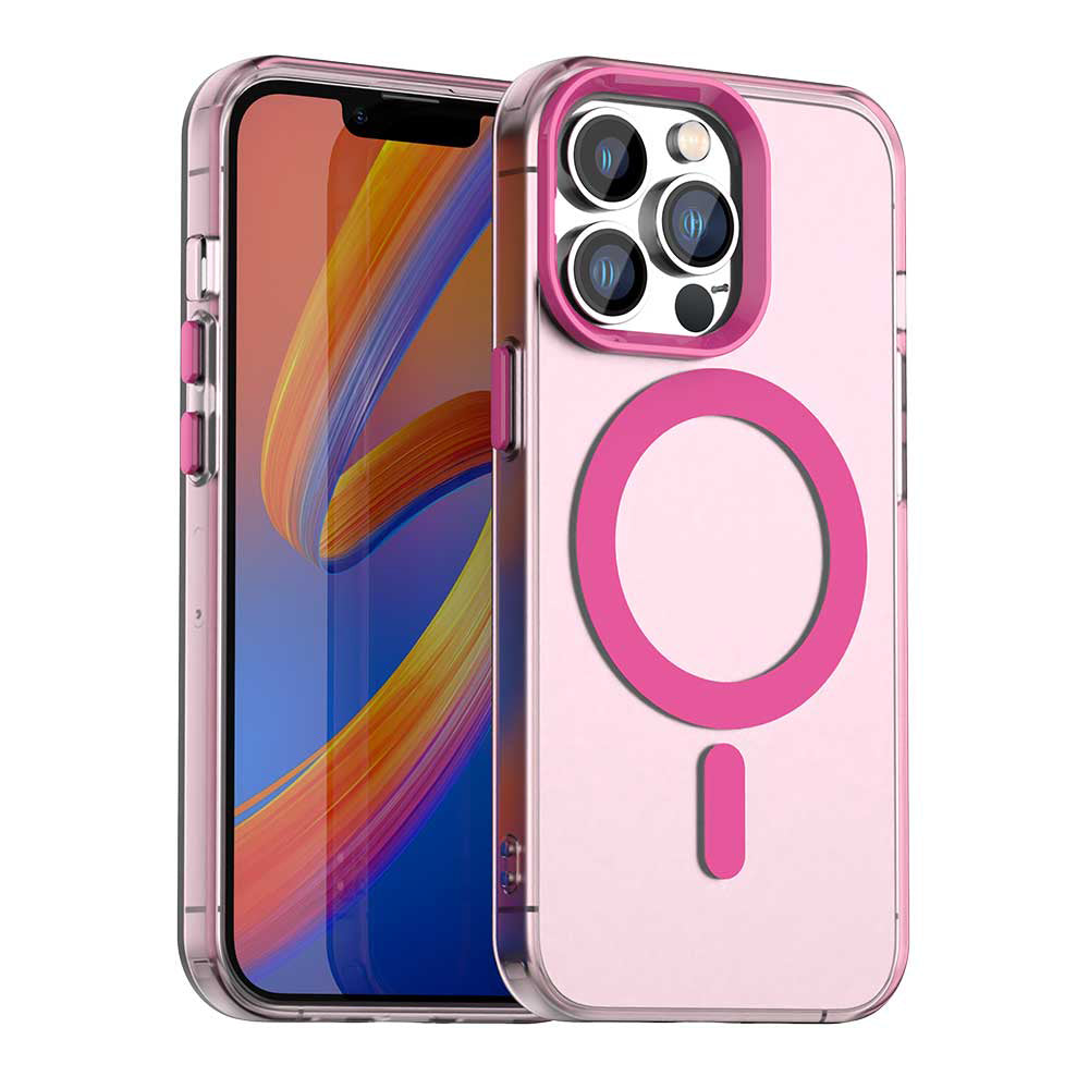 MagSafe Case for Apple iPhone 12 Pro Max, Techsuit, CandyCase, Pink