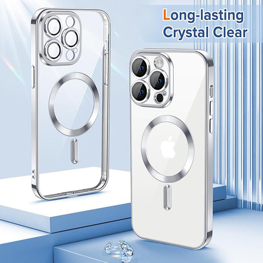Θήκη MagSafe για Apple iPhone 12 Pro, Techsuit, Luxury Crystal, Ασημί