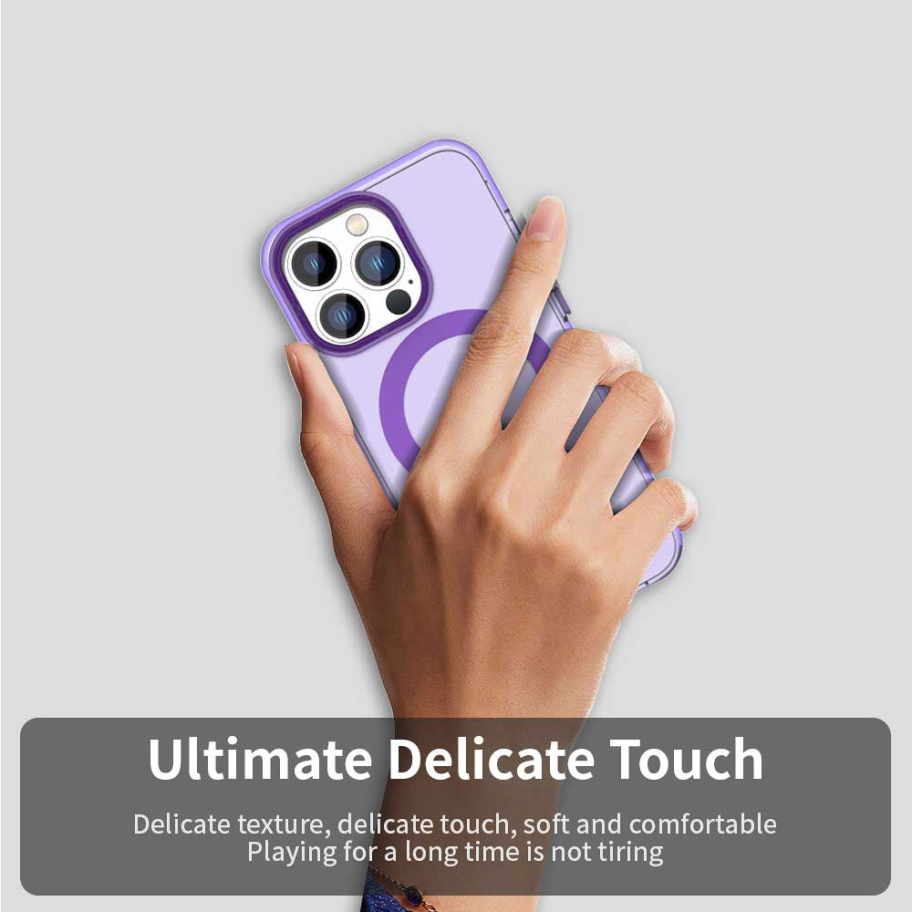 Θήκη MagSafe για Apple iPhone 13 Pro Max, Techsuit, CandyCase, Μωβ