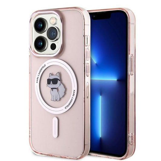 Θήκη MagSafe για Apple iPhone 14 Pro, Karl Lagerfeld, IML Choupette, Ροζ