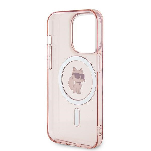 Θήκη MagSafe για Apple iPhone 14 Pro, Karl Lagerfeld, IML Choupette, Ροζ