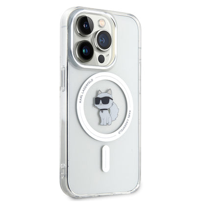 MagSafe Case for Apple iPhone 14 Pro, Karl Lagerfeld, IML Choupette, Transparent