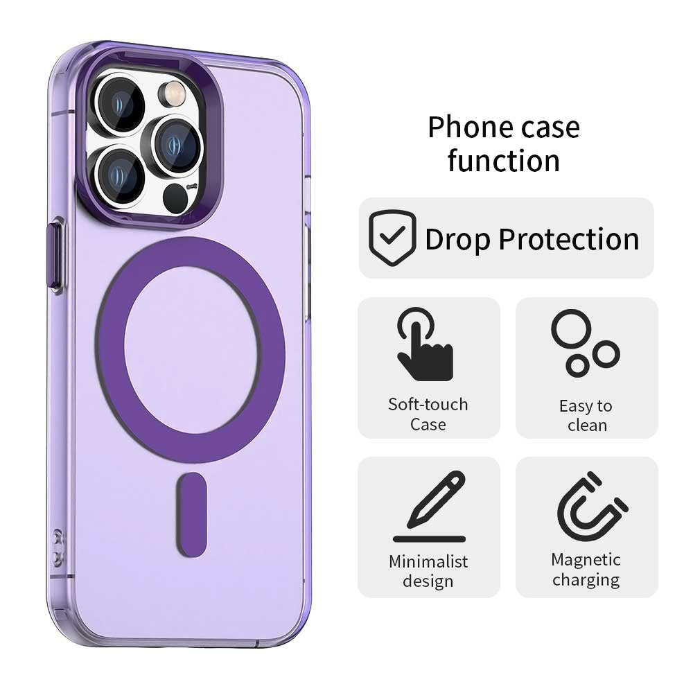 MagSafe Case for Apple iPhone 14 Pro Max, Techsuit, CandyCase, Purple
