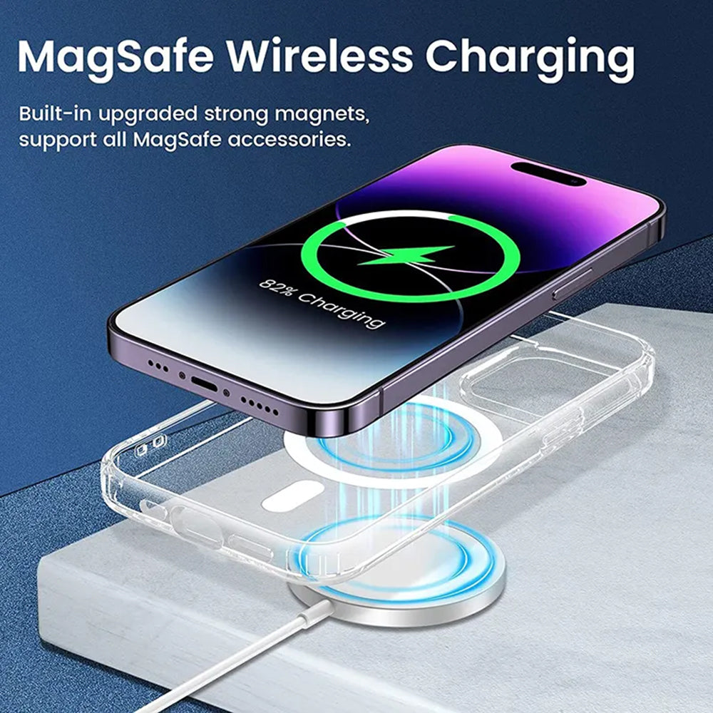 MagSafe Case for Apple iPhone 14 Pro Max, Techsuit, Pro, Transparent