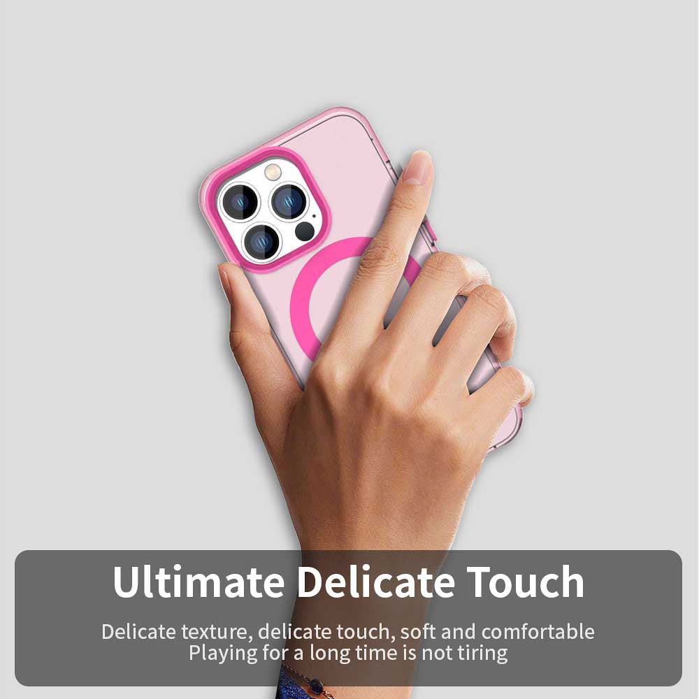 MagSafe Case for Apple iPhone 14 Pro, Techsuit, CandyCase, Pink