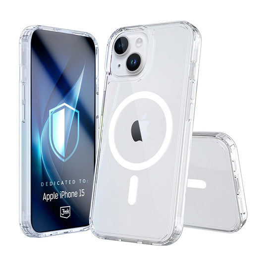 Θήκη MagSafe για Apple iPhone 15, 3MK, Armor MagCase, Διαφανής
