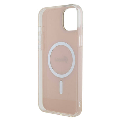 Θήκη MagSafe για Apple iPhone 15, Guess, IML Iridescent Script, Ροζ