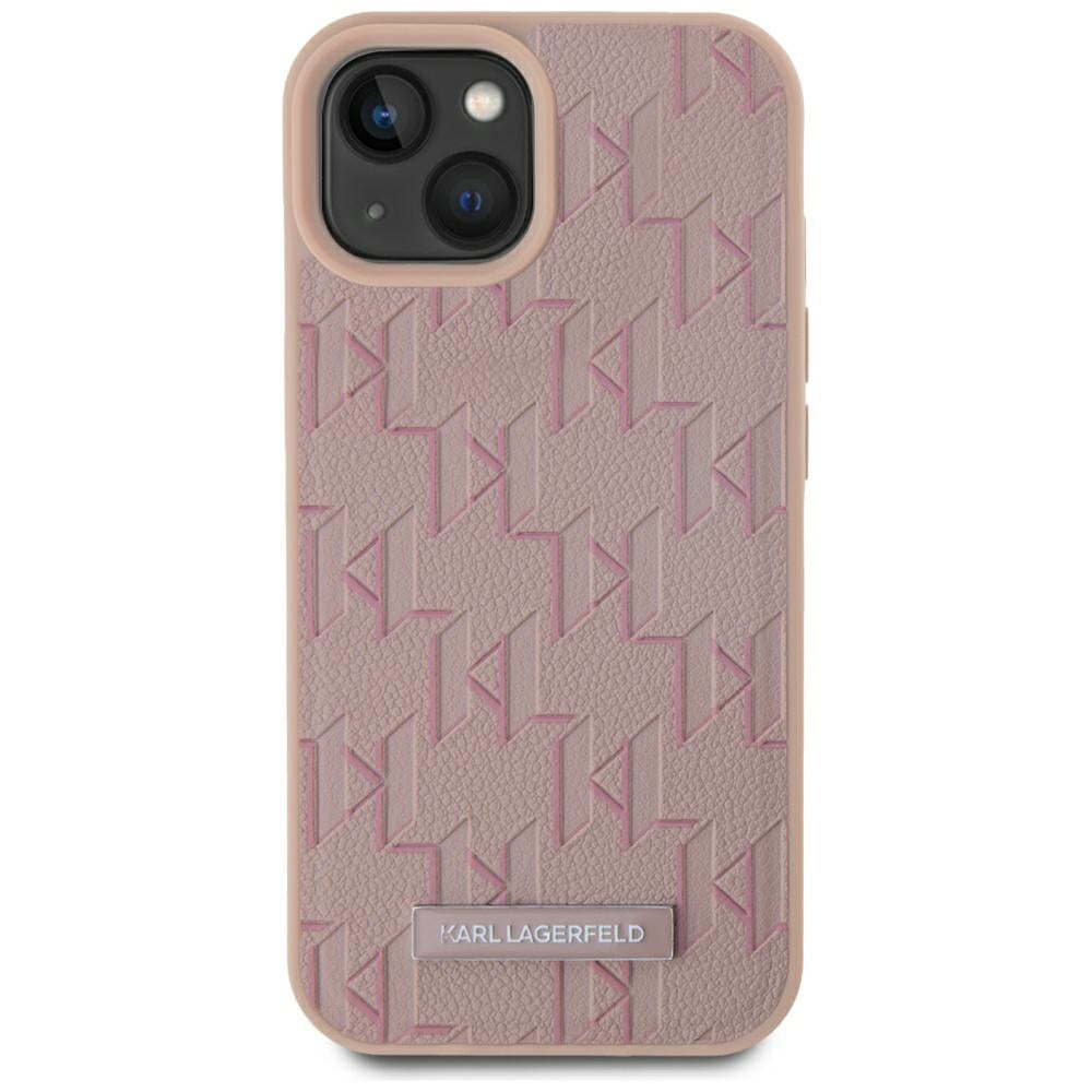 Θήκη MagSafe για Apple iPhone 15, Karl Lagerfeld, Hot Stamp, Ροζ