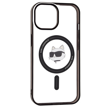 Θήκη MagSafe για Apple iPhone 15, Karl Lagerfeld, IML Choupette's Head, Διάφανη