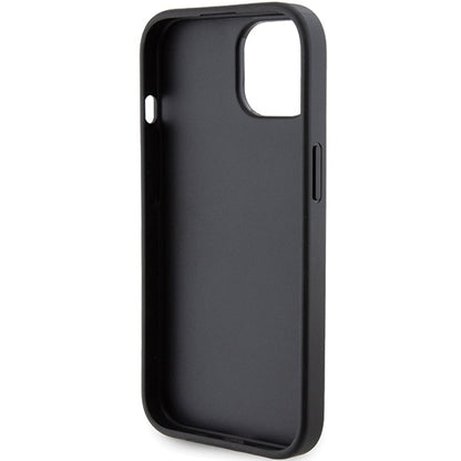 MagSafe Case for Apple iPhone 15 Plus / 14 Plus, Karl Lagerfeld, Saffiano Gripstand Karl & Choupette, Black