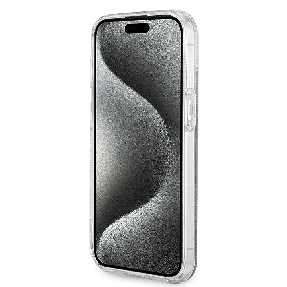Θήκη MagSafe για Apple iPhone 15 Plus, Guess, IML Gcube, Μαύρη