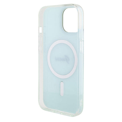 Θήκη MagSafe για Apple iPhone 15 Plus, Guess, IML Iridescent, Τυρκουάζ