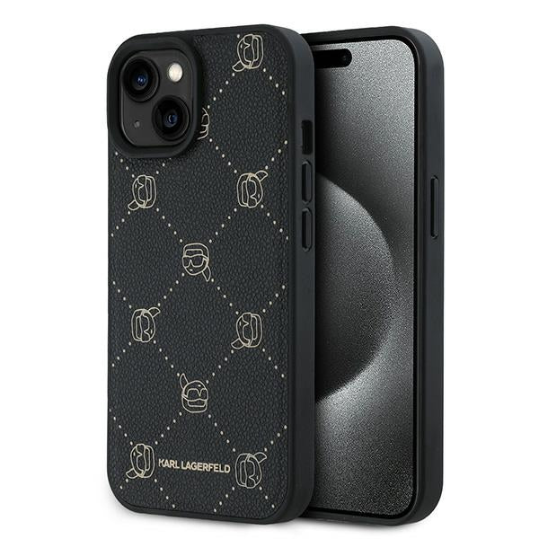 Θήκη MagSafe για Apple iPhone 15 Plus, Karl Lagerfeld, Karl's Head, Μαύρη