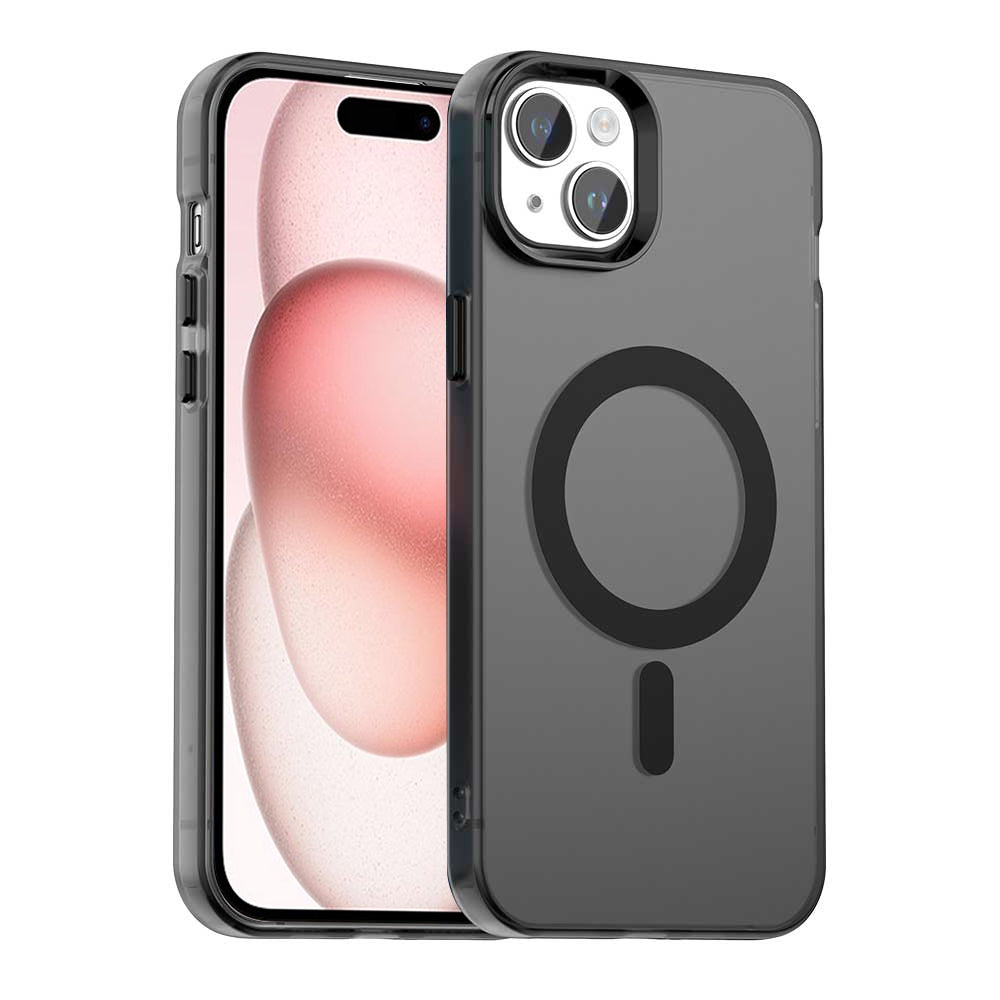 MagSafe Case for Apple iPhone 15 Plus, Techsuit, CandyCase, Black