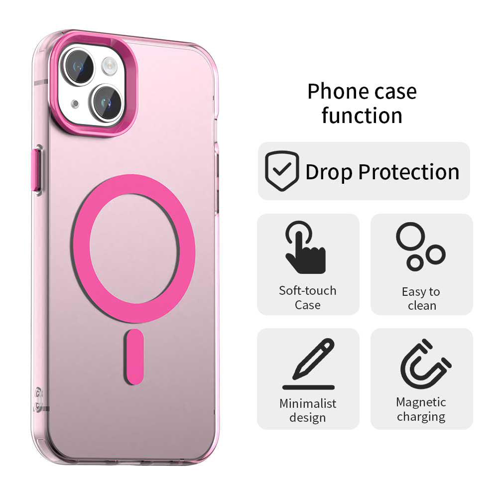 Θήκη MagSafe για Apple iPhone 15 Plus, Techsuit, CandyCase, Ροζ