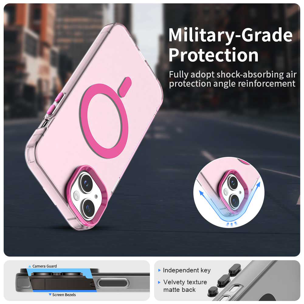Θήκη MagSafe για Apple iPhone 15 Plus, Techsuit, CandyCase, Ροζ