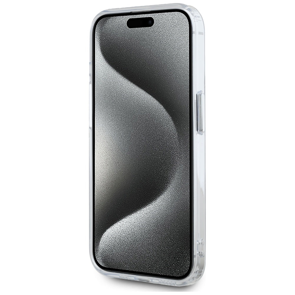 Θήκη MagSafe για Apple iPhone 15 Pro, Karl Lagerfeld, IML Metal Karl's Head, Λευκή
