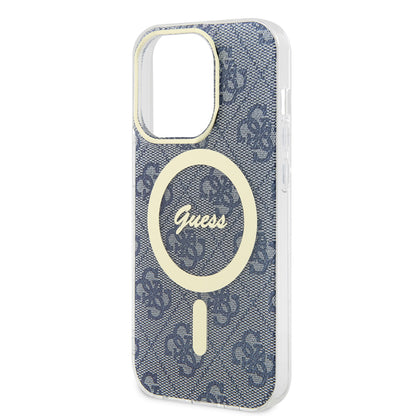 Θήκη MagSafe για Apple iPhone 15 Pro Max, Guess, IML 4G, Μπλε