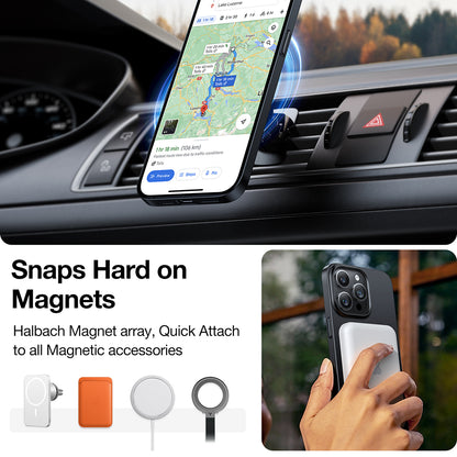 MagSafe Case for Apple iPhone 15 Pro Max, Torras, OriginFit, Black