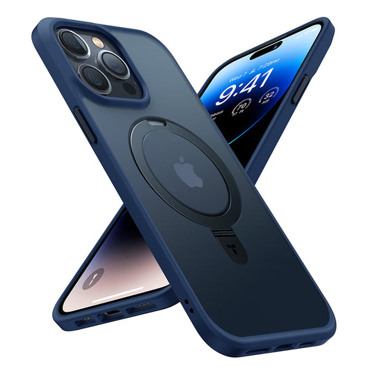 Θήκη MagSafe για Apple iPhone 15 Pro Max, Torras, Ostand, Μπλε Ναυτικό