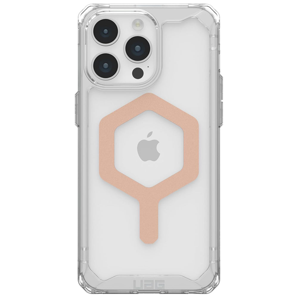MagSafe Case for Apple iPhone 15 Pro Max, Urban Armor Gear, Plyo, Rose Gold
