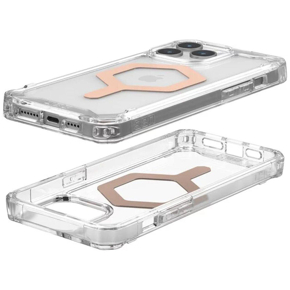 MagSafe Case for Apple iPhone 15 Pro Max, Urban Armor Gear, Plyo, Rose Gold